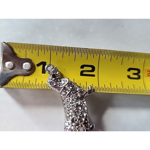 Dachshund Rhinestone Stretch Ring Size US 10 Costume Jewelry - Picture 9 of 10
